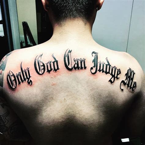 only god can judge me tatto|Only God Can Judge Me Tattoo